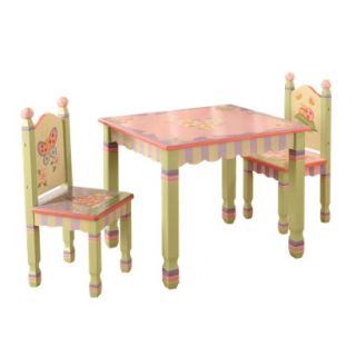Kids Table and Chair Set Teamson Table and 2 Chair Set   Pink Garden