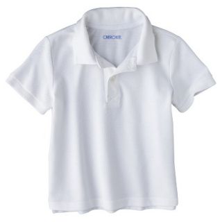 Cherokee Infant Toddler Boys Short Sleeve Polo Shirt   True White 12 M