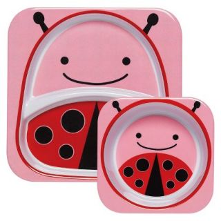 Zoo Melamine Kids & Toddler Tableware Set Ladybug by Skip Hop