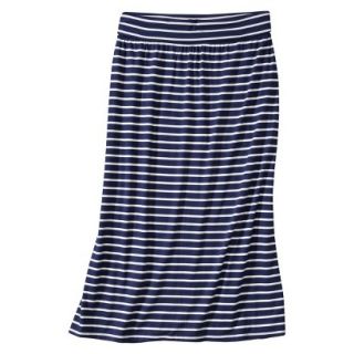 Mossimo Supply Co. Juniors Foldover Waist Maxi Skirt   Blue/White 4