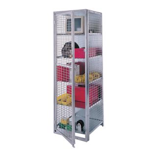 AK Storage Locker   3 Shelves, 24 Inch W x 36 Inch D x 80 Inch H, Model VIS 