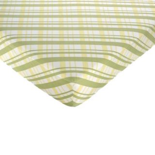 Leap Frog Fitted Crib Sheet   Plaid