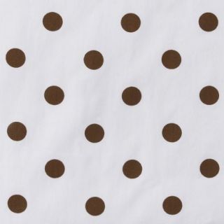 Lily Dot Sheet in Brown and White