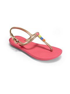 Havaianas Toddler & Girls Freedom T Strap Sandals   Neon Pink
