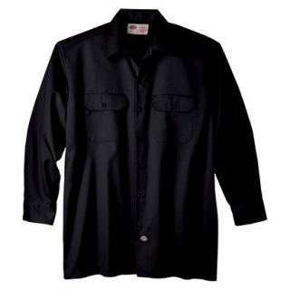 Dickies Mens Original Fit Twill Work Shirt   Black XXL