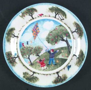 Nikko Remember When Salad/Dessert Plate, Fine China Dinnerware   Various Scenes,