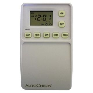 AutoChron White Automatic Wall Switch Timer