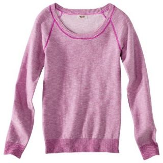 Mossimo Supply Co. Juniors Scoop Neck Sweater   Vivid Pink L(11 13)
