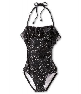 Seafolly Kids Bon Voyage Cut Out Girls Swimsuits One Piece (Black)