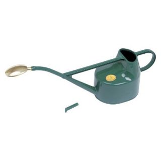 Haws 1.3 gallon Deluxe Outdoor Plastic Watering Can in Green