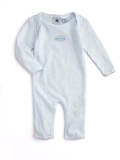 Petit Bateau Infants Striped Coverall   Blue