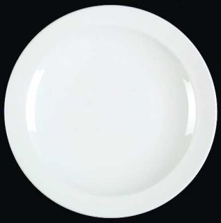 Corning White Narrow Rim (Centura Line) Salad Plate, Fine China Dinnerware   Cen
