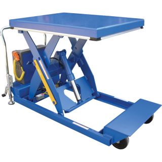 Vestil Portable Scissor Lift Table   1000 lb. Capacity, 58 Inch Raised Height,
