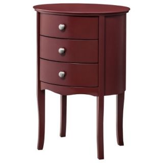 Accent Table Threshold Accent Table 3 Drawer Chest   Salsa Red