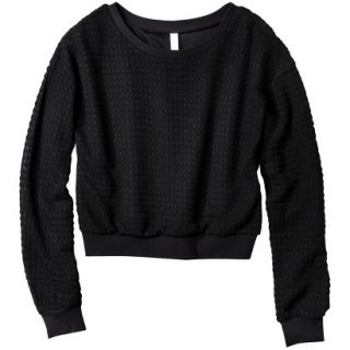 Xhilaration Juniors Sweater Knit Top   Black XL(15 17)