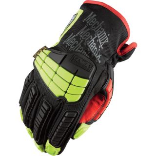 Mechanix Wear M Pact ORHD Cold Weather Glove   Short Cuff, Yellow/Red/Black,