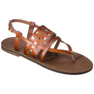 Womens Mossimo Supply Co. Sonora Flat Sandal   Cognac 5.5