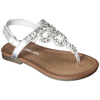 Toddler Girls Cherokee Jumper Sandals   Silver 7