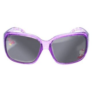 Hello Kitty Kids Rectangle Bling Sunglasses   Purple