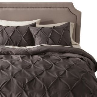 Threshold Pinched Pleat Duvet Cover Cover Set   Gray (King)