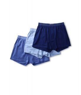 Calvin Klein Underwear Classics Knit Boxer 3 Pack U3040 Mens Underwear (Blue)