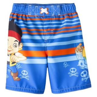 Jake and the Neverland Pirates Toddler Boys Swim Trunk   Blue 5T