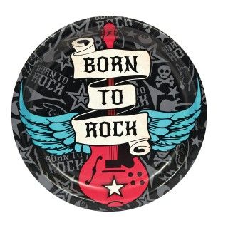 Born to Rock Dinner Plates