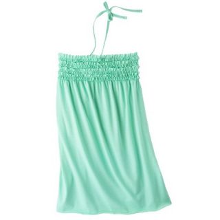 Girls Swim Halter Bandeau Cover Up Dress   Green XS