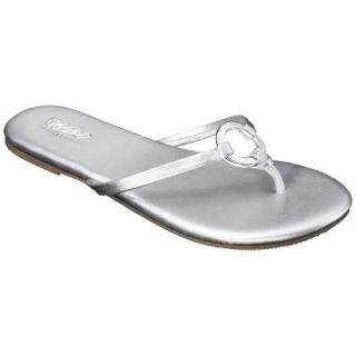 Womens Mossimo Louisa Flip Flop   Silver 7