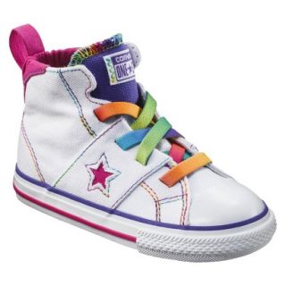 Toddler Girls Converse One Star High Top Sneaker   White 8