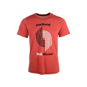 Portland Trail Blazers Industry Rag NBA Distressed Logo Contrast Stitch T Shirt
