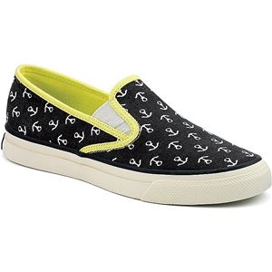 Sperry Top Sider Womens Mariner Navy Limeade Shoes, Size 7 M   9266495