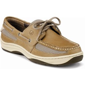 Sperry Top Sider Mens Tarpon 2 Eye Linen Oat Shoes, Size 8 M   0771246