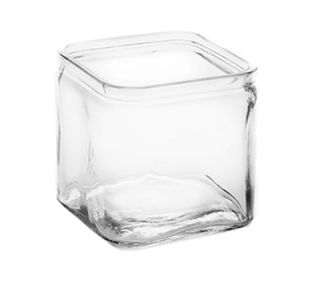 American Metalcraft 40 oz Square Glass Jar