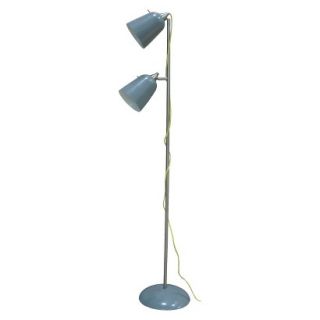 Room Essentials Dual Head Scholar Task with Metal Shades   Gray (Includes CFL