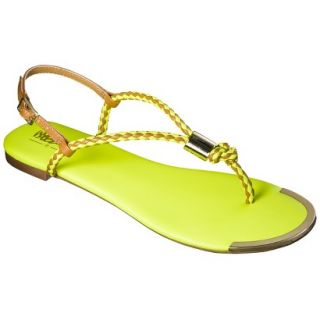 Womens Mossimo Audrey Braided Strap Sandal   Yellow 9.5