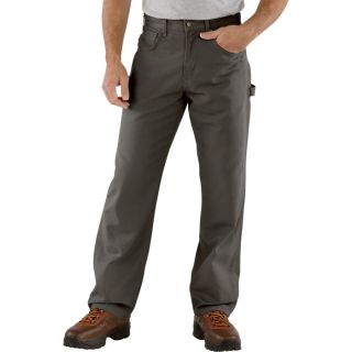 Carhartt Loose Fit Canvas Carpenter Jean   Charcoal, 35 Inch Waist x 30 Inch