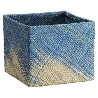 Threshold Seagrass Large Milk Crate   Set of 2   Blue