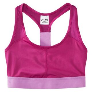 C9 by Champion Womens Compression Bra With Mesh   Pink XXL