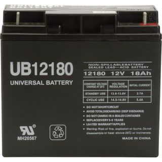UPG Sealed Lead Acid Battery   AGM type, 12V, 18 Amps