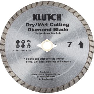 Klutch 7 Inch Turbo Diamond Blade