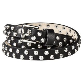 MOSSIMO SUPPLY CO. Black Double Stud Belt   XL