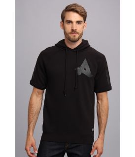 G Star Afrojack Short Sleeve Hooded Sweatshirt Mens Sweatshirt (Black)