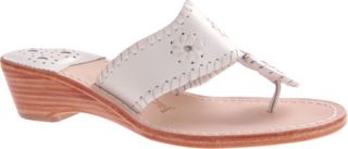 Womens Jack Rogers Palm Beach Navajo Midwedge   White Sandals