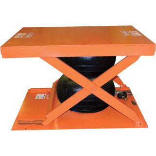 Vestil Low Profile Air Bag Scissor Lift Table   3,000 Lb. Capacity, Model ABLT 