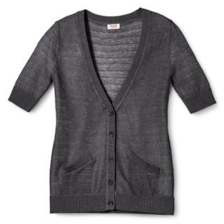 Mossimo Supply Co. Juniors Short Sleeve Cardigan   Charcoal XS(1)