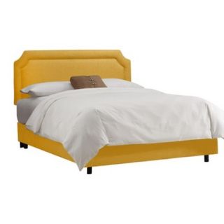 Skyline Full Bed Skyline Furniture Clarendon Notched Bed   Linen French Yellow