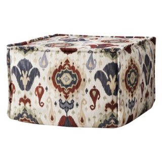 Pouf Upholstered Pouf   Multicolored Ethnic