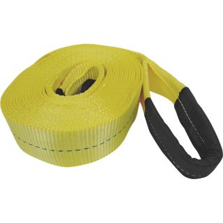 Smart Straps Heavy Duty Recovery Tow Strap with Loop Ends   30ft.L x 3 Inch W,
