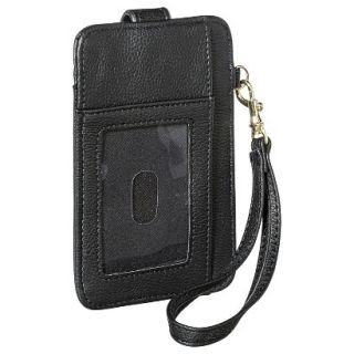 Merona Solid Credit Card Wallet with Removable Wristlet Strap   Black